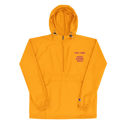 Faith + Work Embroidered Champion Packable Jacket