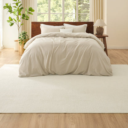 Faux Wool Area Rug