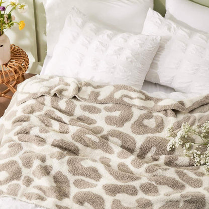 Throw / Leopard Khaki