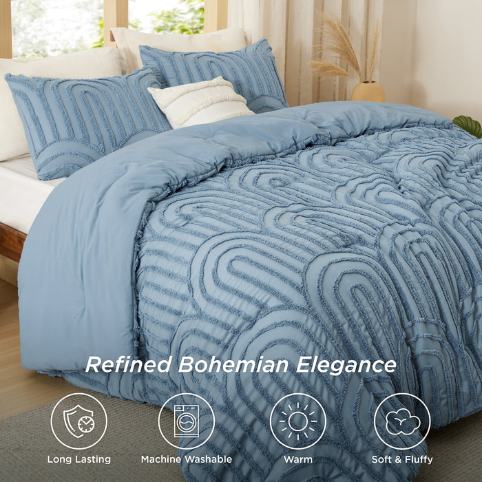 Fluffy Arch Tufted Comforter Set