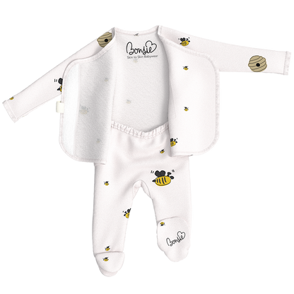 Baby Bundle - Bees & Honey Romper + Footie Twin Pack