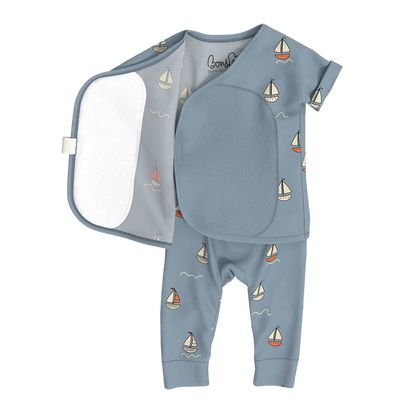 Footless Short Sleeve - Ahoy Baby