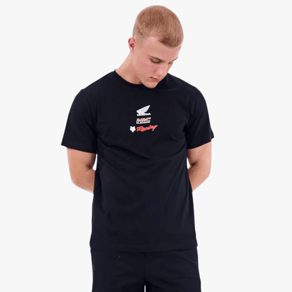 Fox Mens Honda Wing Tee Black | Fox