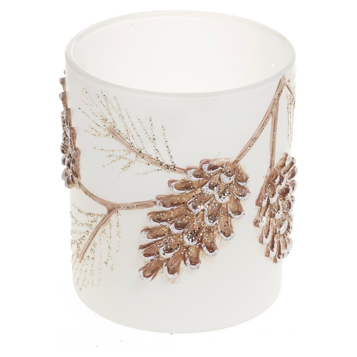 Frost Glass Candle Holder