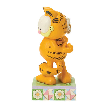Garfield by Jim Shore | Garfield Holding Daisies | Figurine