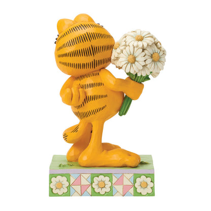 Garfield by Jim Shore | Garfield Holding Daisies | Figurine
