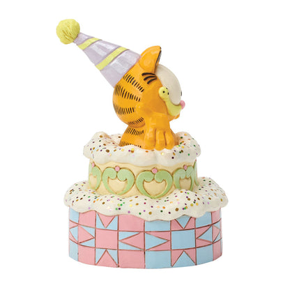 Garfield by Jim Shore | Garfield Popping Out of Cake | Figurine