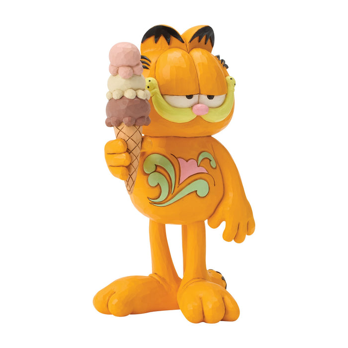 Garfield by Jim Shore | Garfield with Ice Cream | Figurine