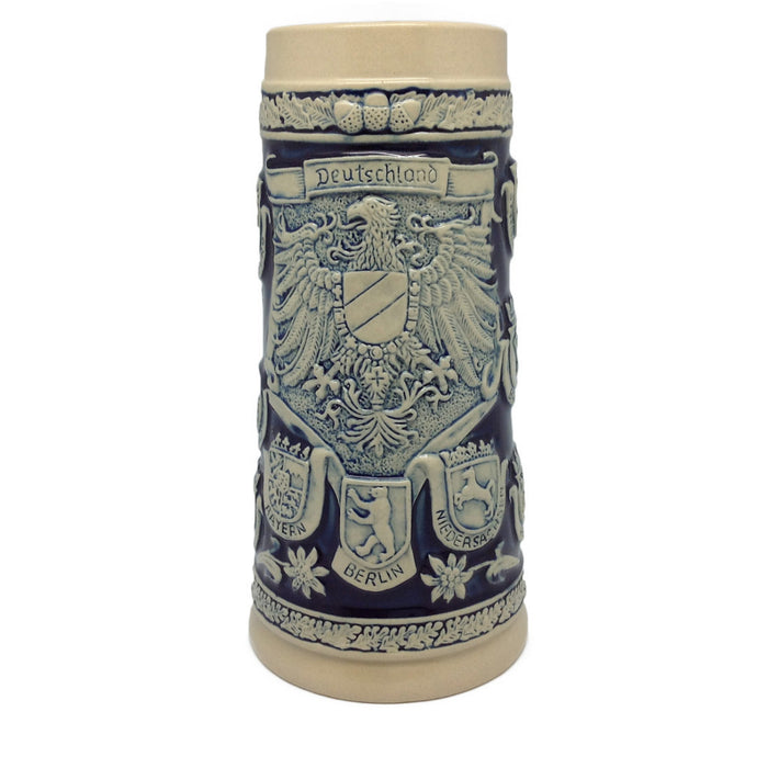 German Stein Coats of Arms Engraved no/Lid - ScandinavianGiftOutlet