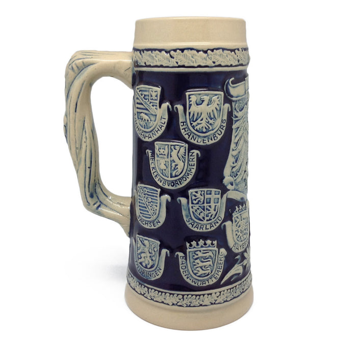 German Stein Coats of Arms Engraved no/Lid - ScandinavianGiftOutlet
