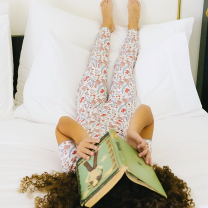 girls mercado bloom short sleeve pima pajamas set