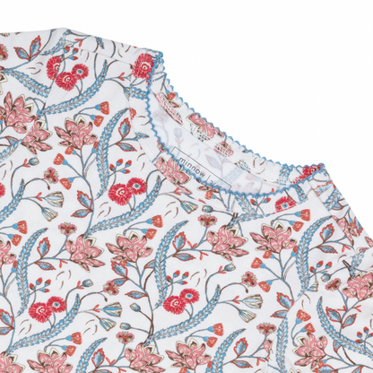 girls mercado bloom short sleeve pima pajamas set