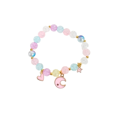 Glitter Moon and Star Bracelet for Girls LITTLE MECCA PRESS