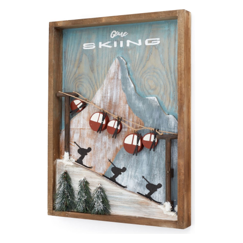 "Gone Skiing" Wall Decor