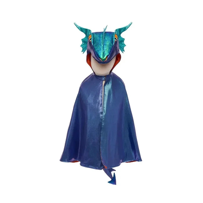 Great Pretenders Azure the Metallic Dragon Cape-57183 3-4-Pumpkin Pie Kids Canada