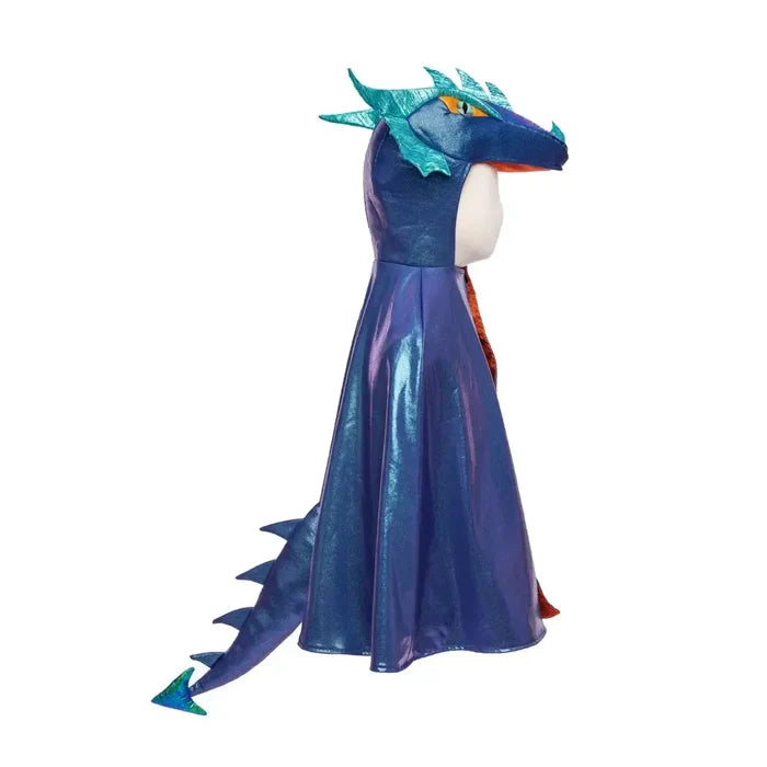 Great Pretenders Azure the Metallic Dragon Cape-57183 3-4-Pumpkin Pie Kids Canada
