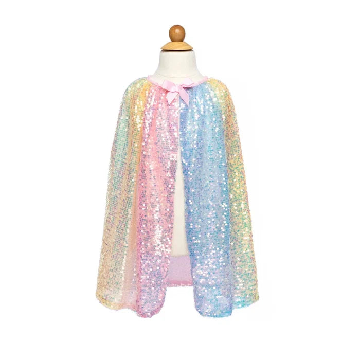 Great Pretenders Ombre Sequins Cape-51125-Pumpkin Pie Kids Canada