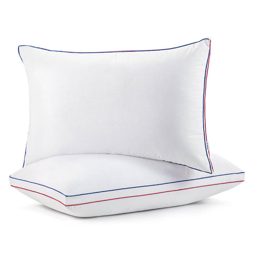 Greek Key Gusseted Pillows 2PCS