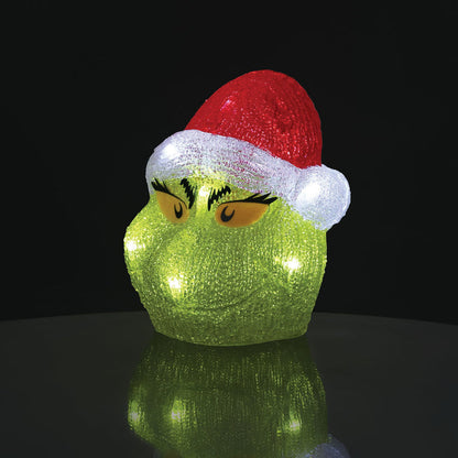 Grinch | Grinch Head 8" Lit Fig | Figurine