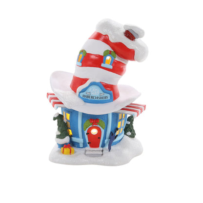 Grinch Villages | Cat In The Hat Haberdashery | Lighted Buildings
