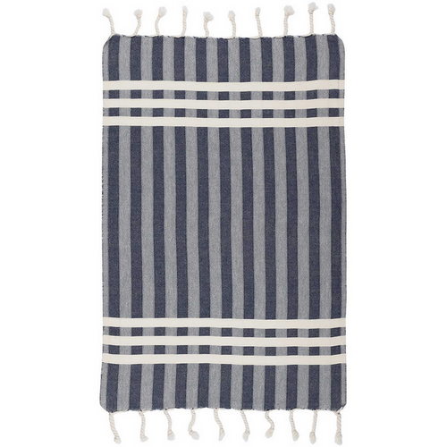 Hand Towel - Criss Cross - Navy