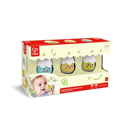 Hape Happy Hatchlings Wobble Rattles-E0124-Pumpkin Pie Kids Canada
