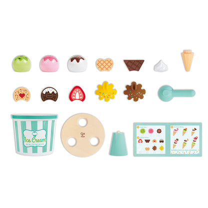 Hape Scoop & Serve Ice Cream Set-E3225-Pumpkin Pie Kids Canada
