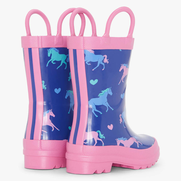 Hatley Rainboots - Heart & Horses-F25HHT1577 6-Pumpkin Pie Kids Canada