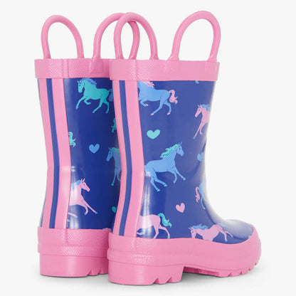 Hatley Rainboots - Heart & Horses-F25HHT1577 6-Pumpkin Pie Kids Canada