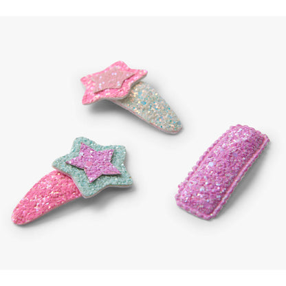 Hatley Shimmer Stars Snap Clips-F00SSH0036-Pumpkin Pie Kids Canada