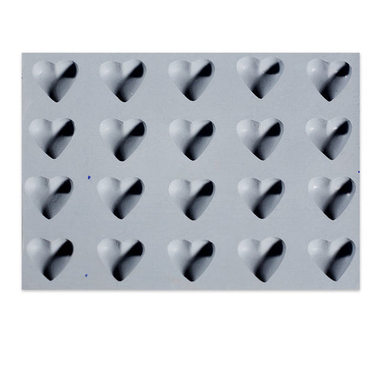 Heart Rubber Candy Mold (20 Cavity)