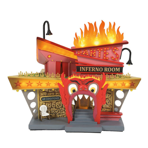 Hot Properties Village | Dante's Inferno Lounge | Lighted Buildings