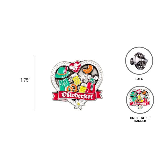 Icons of Oktoberfest Collectible Metal Hat Pin