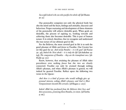 In The Early Hours: Reflections on Spiritual and Self Development Kube publishing