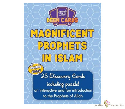 Islamic Card Set of the Magnificent Prophets for Children Muslim Memories
