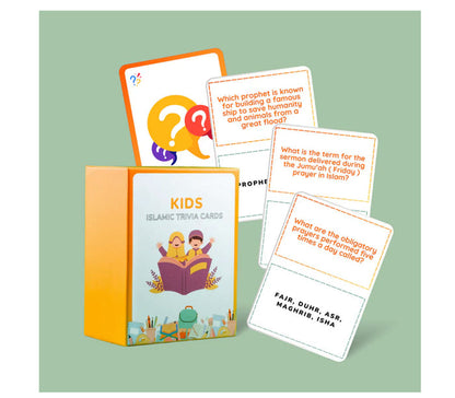 Islamic Trivia - Kids Islamic Trivia Cards UMRASTORE