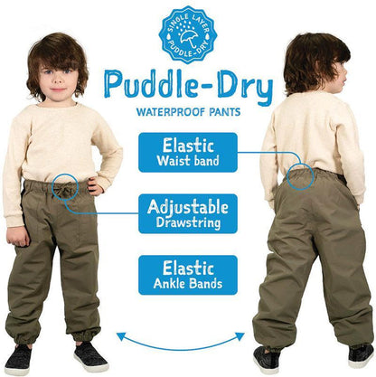 Jan & Jul Puddle-Dry Rain Pants - Black-WPS-BLK 2-Pumpkin Pie Kids Canada