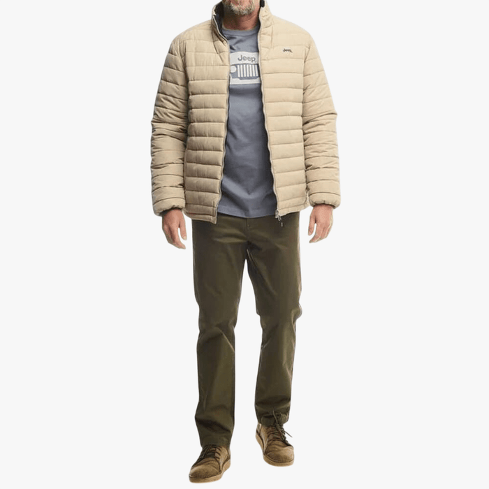 Jeep Mens Reversible Puffer Jacket Black | Jeep