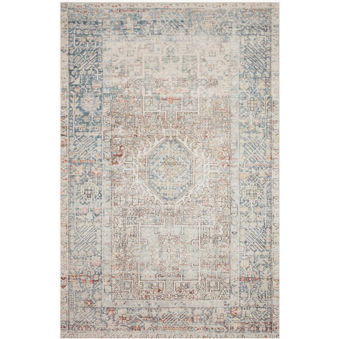 Jules Area Rug - Natural/Ocean