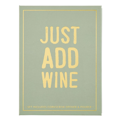 Just Add Wine - Serving Set Book Box
