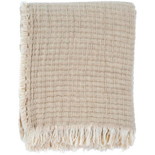 Kantha Stitch Throw - Chambray