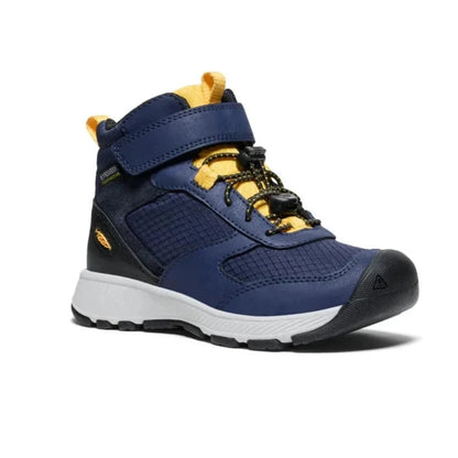 Keen Skua Mid WP Hiker - Naval Academy/Yolk Yellow-1029543 1-Pumpkin Pie Kids Canada