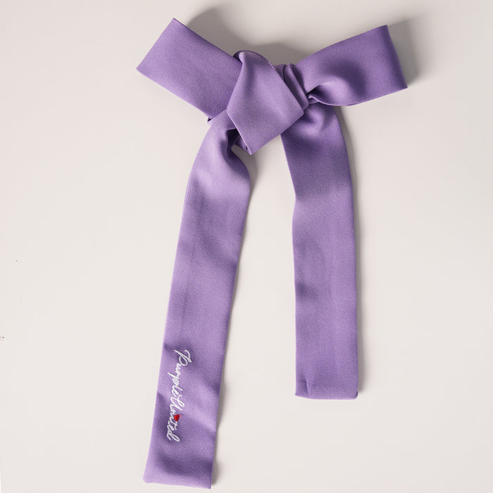 Kids Girls Dress in Lavender with Soft Comfort Fabric, Waist Belt & Collared Neck