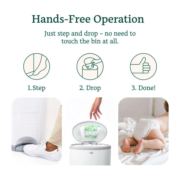 KORBELL CLASSIC HANDS-FREE NAPPY BIN 16L BUNDLE