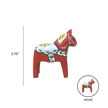 Large Red Swedish Dala Horse Wood Figurine - ScandinavianGiftOutlet