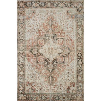 Lenna Rust & Charcoal Area Rug