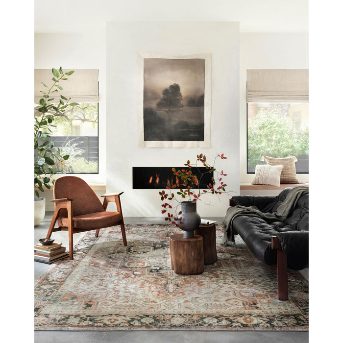 Lenna Rust & Charcoal Area Rug