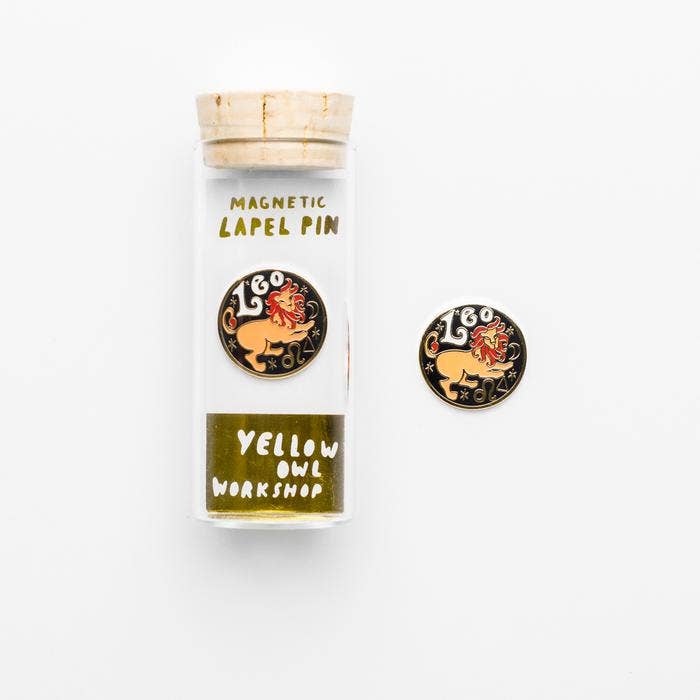 Leo Magnetic Lapel Pin