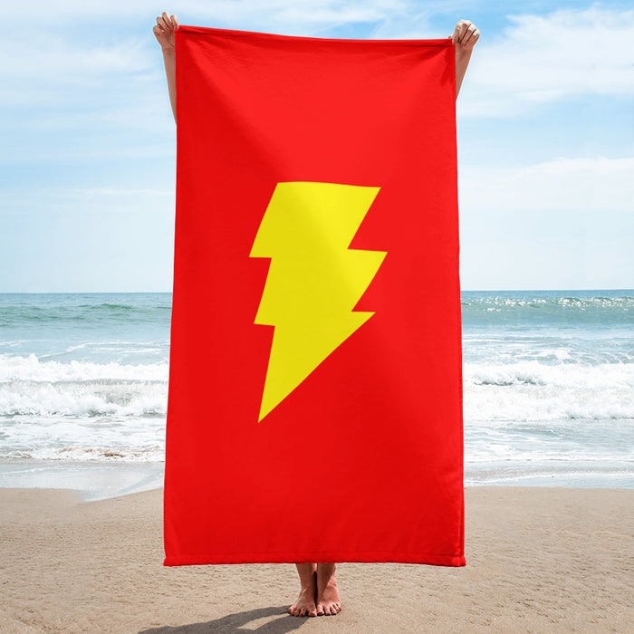 Lightning Bolt Beach Towel (30"x60")