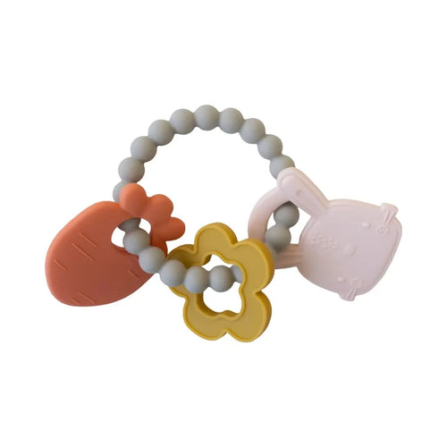 Loulou Lollipop Teething Charms Bunny-TCM-002-BPK-Pumpkin Pie Kids Canada